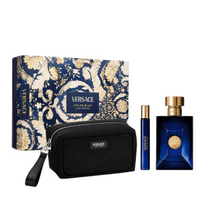 Zestaw Versace Pour Homme Dylan Blue Woda toaletowa 100ml + Woda Toaletowa 10ml + Kosmetyczka