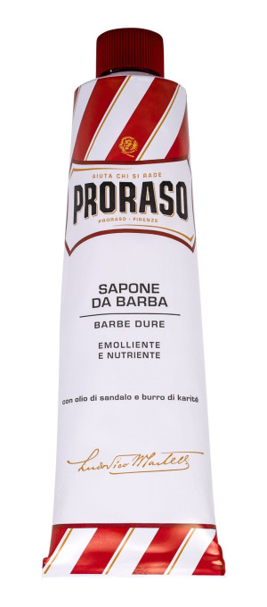 PRORASO Red Shaving Soap In A Tube Pianka do golenia 150ml