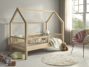 Lit cabane avec matelas OLMO