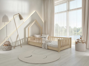 Lit cabane avec matelas PERO mini