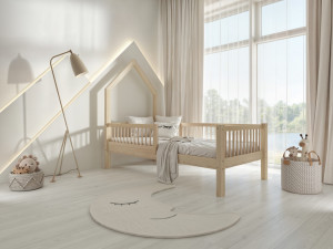 Lit cabane avec matelas LARICE