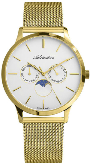 Zegarek Adriatica A1274.1113QF / Moonphase / męski / bransoleta