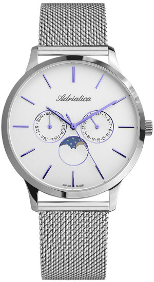 Zegarek Adriatica A1274.51B3QF / Moonphase / męski / bransoleta