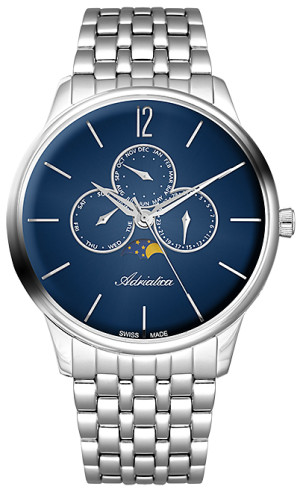 Zegarek Adriatica A8269.5155QF / Moonphase / męski / bransoleta