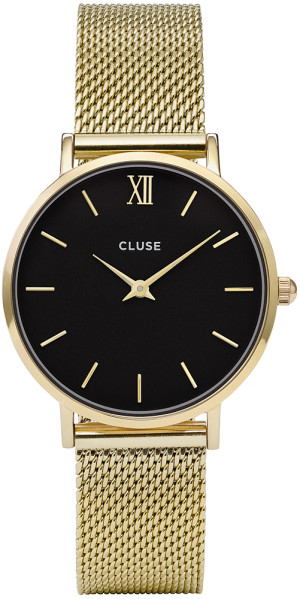 Zegarek Cluse CW0101203017 / Mesh Gold/Black / damski / bransoleta