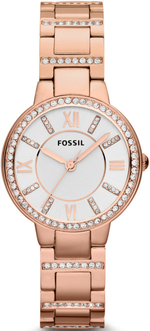 Zegarek Fossil ES3284 / VIRGINIA Rose Gold Stainless Steel Mesh 30mm / damski