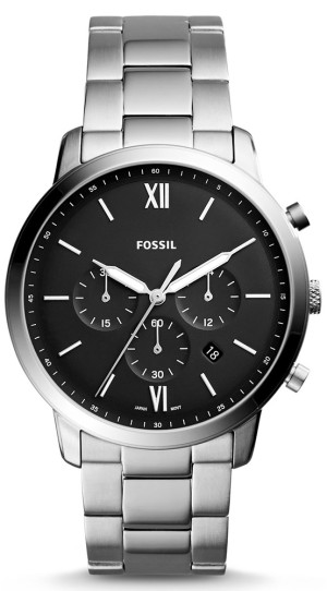 Zegarek Fossil FS5384 / Neutra Chronograph Stainless Steel 44mm / męski
