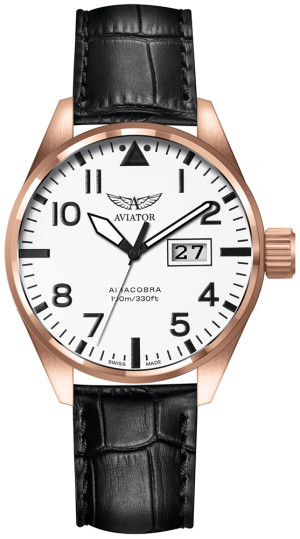 Zegarek Aviator V.1.22.2.152.4 / AIRACOBRA P42 BIG DATE Quartz / męski