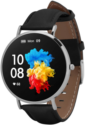 Zegarek Garett 5904238484517 / Smartwatch Garett Verona Srebrny / damski