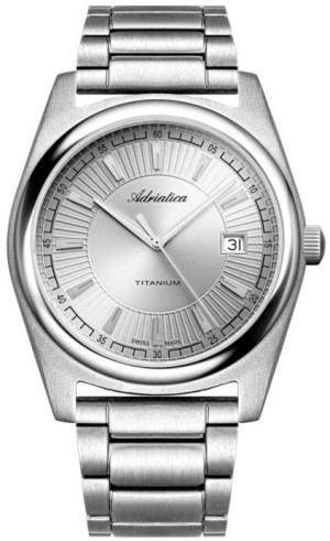 Zegarek Adriatica A8319.4117Q / Classic Titanium Quartz / męski