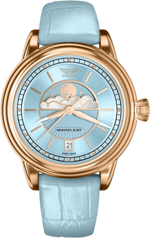 Zegarek Aviator V.1.33.2.360.4 / Douglas Moonflight Ice Blue / damski