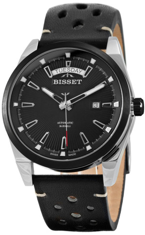 Zegarek Bisset BIS077 / BSCF39 czarny / męski / pasek