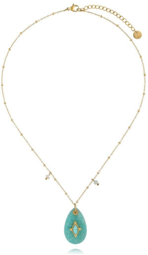 Biżuteria damska By Dziubeka NPA1370 / Naszyjnik z amazonitem