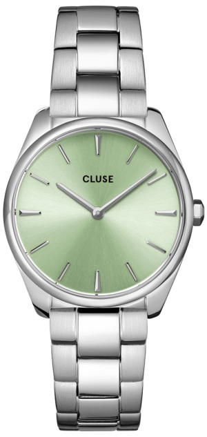 Zegarek Cluse CW11215 / Féroce Petite Steel Green Silver / damski