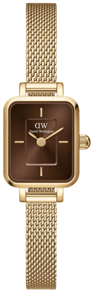 Zegarek Daniel Wellington DW00100654 / Quadro Mini Evergold Amber 15.4 mm / damski