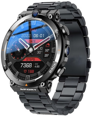 Zegarek Enter AIW.10.H.141.14 / AiWatch Android Czarny na Bransolecie / męski