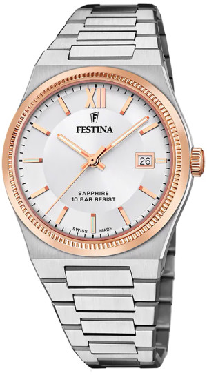 Zegarek Festina F20036-1 / Swiss Made / męski / bransoleta