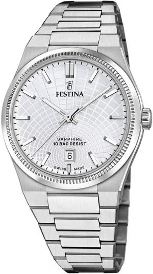 Zegarek Festina F20051-1 / Swiss Made Rive  / męski / bransoleta