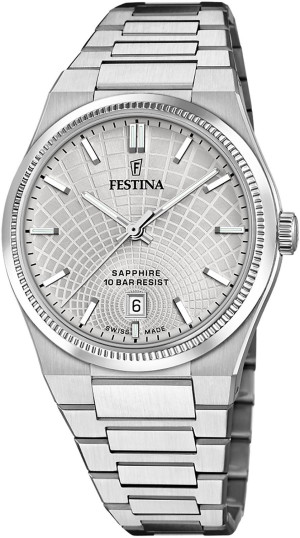 Zegarek Festina F20051-2 / Swiss Made Rive  / męski / bransoleta
