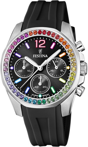 Zegarek Festina F20610-3 / Boyfriend Rainbow Chronograph / damski