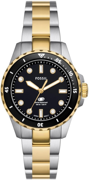 Zegarek Fossil ES5349 / BLUE DIVE Bicolor Stainless Steel 36mm / damski