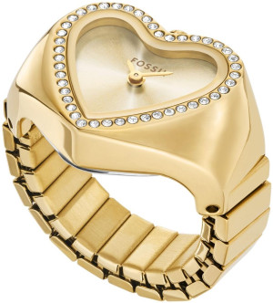 Zegarek Fossil ES5407 / Ring Gold Stainless Steel 18mm / damski