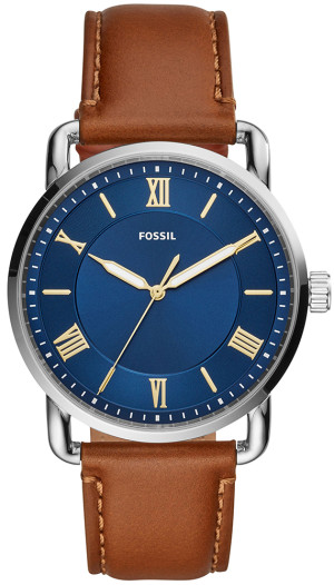 Zegarek Fossil FS5661 / COPELAND THREE-HAND Brown Leather Strap 42mm / męski