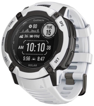 Zegarek Garmin 010-02805-04 / Instinct 2X Solar Mleczny Kwarc / męski