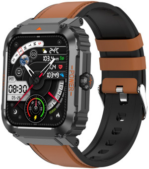 Zegarek Hagen HB21.14.534 / Smartwatch HB21 Brązowy pasek / męski
