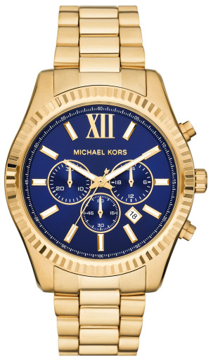 Zegarek Michael Kors MK9153 / LEXINGTON Gold Stainless Steel 44mm / męski