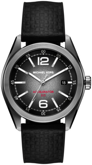 Zegarek Michael Kors MK9175 / ACCELERATOR 2.0 Black Strap 42mm / męski