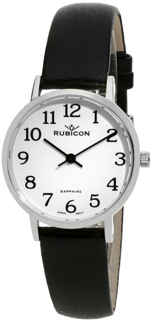 Zegarek Rubicon RBN208 / RNAD89 srebrny biały / damski / pasek