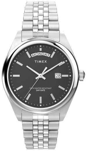 Zegarek Timex TW2V67800 / Legacy Day and Date 41mm Stainless Steel Bracelet / męski