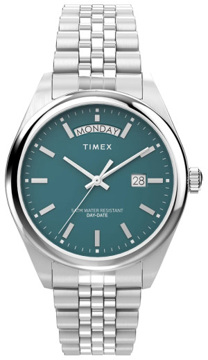 Zegarek Timex TW2V68000 / Legacy Day and Date 41mm Stainless Steel Bracelet / męski
