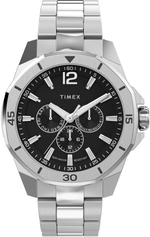 Zegarek Timex TW2W79900 / Essex Multifunction Stainless Steel 46mm  / męski