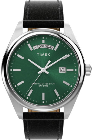 Zegarek Timex TW2W57300 / Legacy Eco Leather Strap Green 41mm / męski