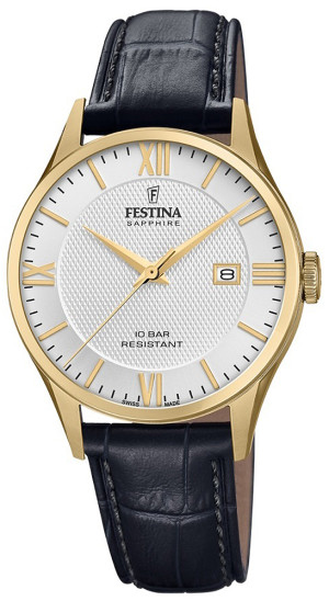 Zegarek Festina F20010-2 / Swiss Made Capsule / męski / pasek