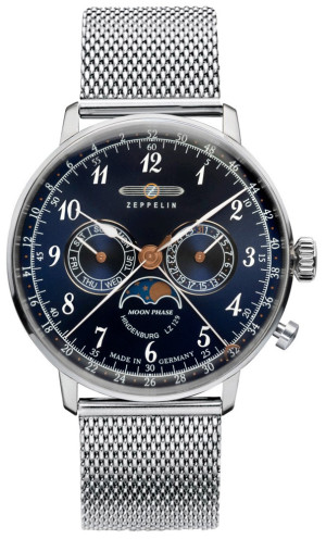 Zegarek Zeppelin 7036M3 / LZ129 Hindenburg Quartz Moonphase / męski