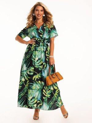 Sukienka kopertowa maxi - ELIZA