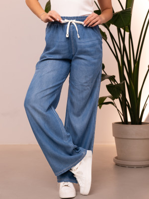SPODNIE Ala JEANS Serduszka KSENIA - Blue