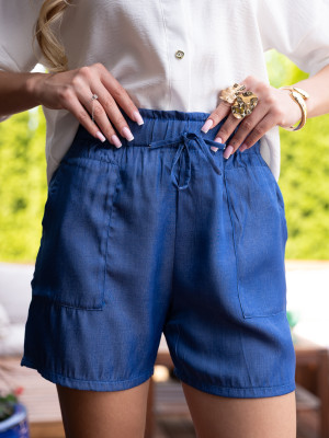 Spodenki SZORTY na gumce NIA - jeans
