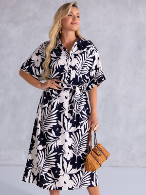 SUKIENKA PLUS SIZE NA LATO - CALIA - Czarna