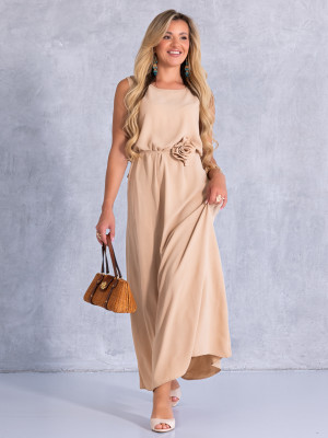 SUKIENKA Maxi RÓŻA Pasek CA-YA - Beige