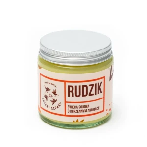 Naturalna Świeca Sojowa, Korzenna - RUDZIK  - Cztery Szpaki