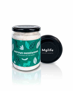 Naturalna Magnezowa Sól Do Kąpieli MIĘTOWE ORZEŹWIENIE - Mglife