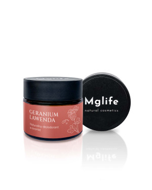 Naturalny Dezodorant w Kremie GERANIUM LAWENDA - Mglife