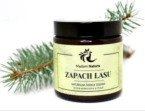 Naturalna Świeca Sojowa ZAPACH LASU - Madam Natura