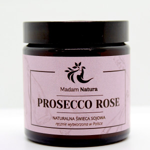Naturalna Świeca Sojowa PROSECCO ROSE - Madam Natura