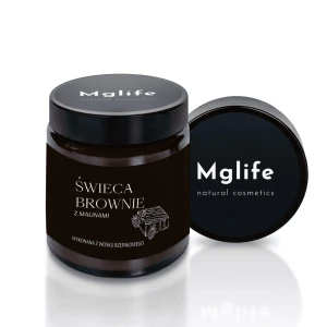 Naturalna Świeca Rzepakowa BROWNIE z Malinami - Mglife
