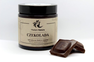 Naturalna Świeca Sojowa CZEKOLADA - Madam Natura